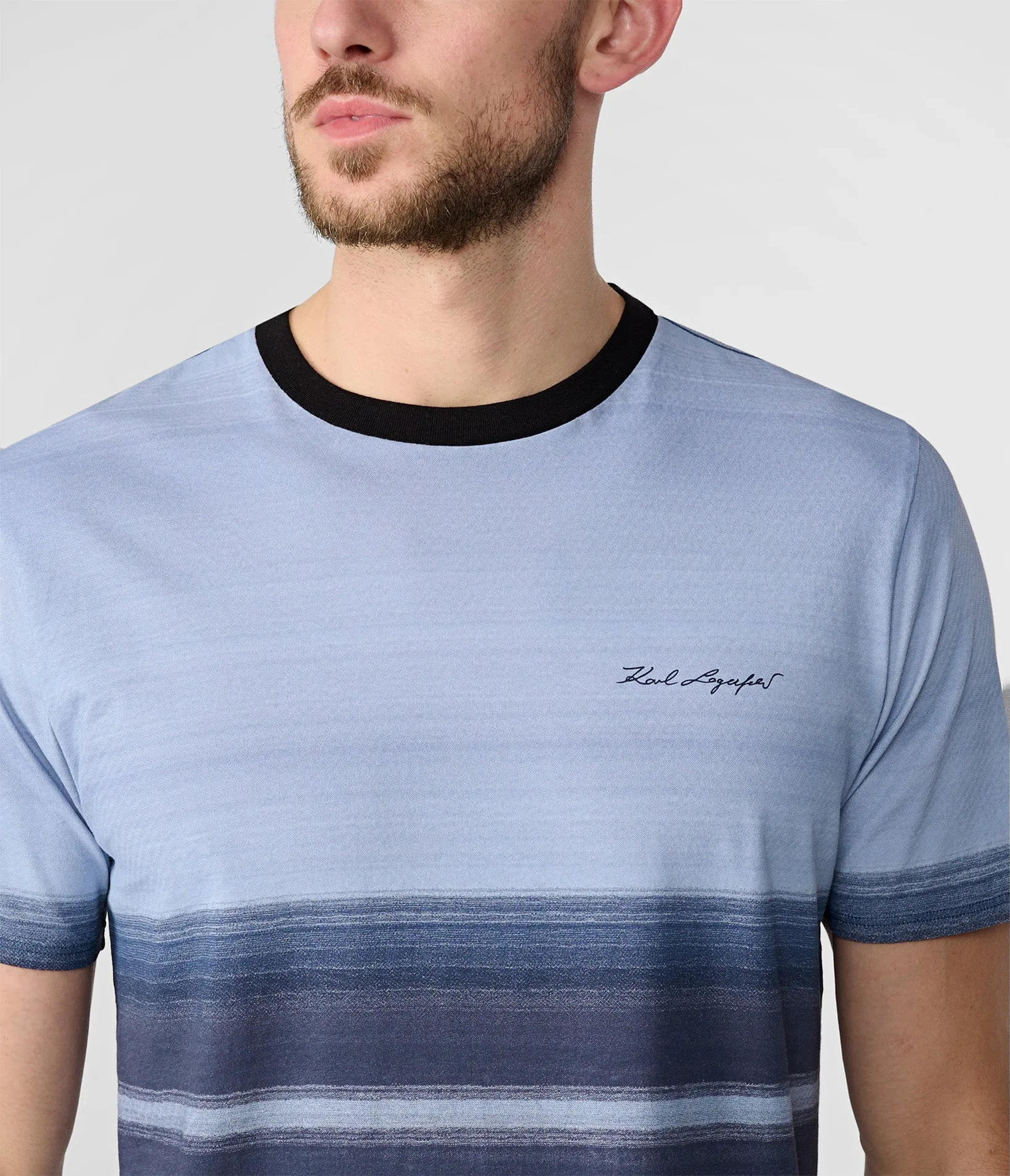 OMBRE SHORT SLEEVE T-SHIRT sold by Karl Lagerfeld Paris product image thumbnail 3