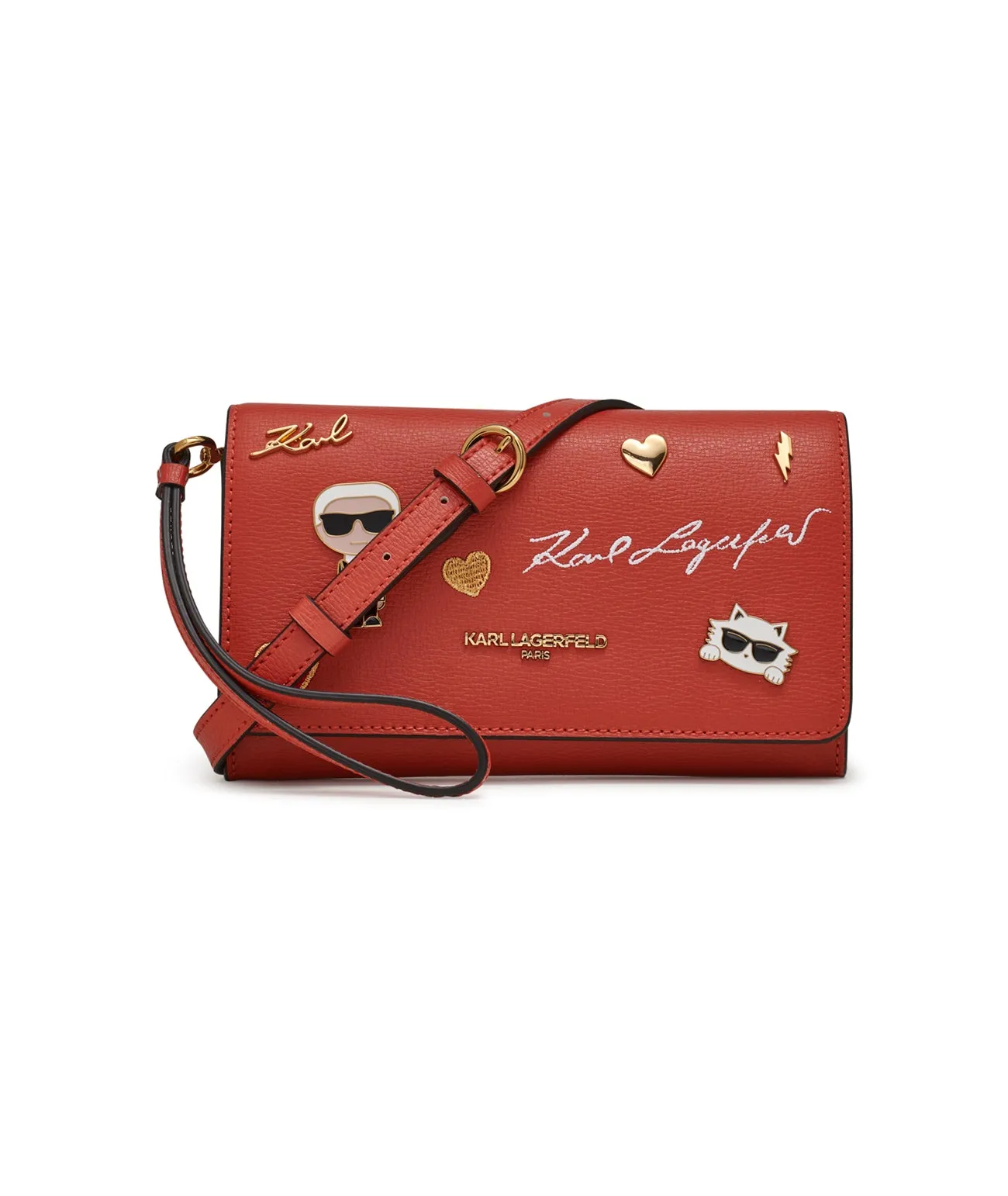 LOURDES CROSSBODY WITH WRISTLET STRAP sold by Karl Lagerfeld Paris