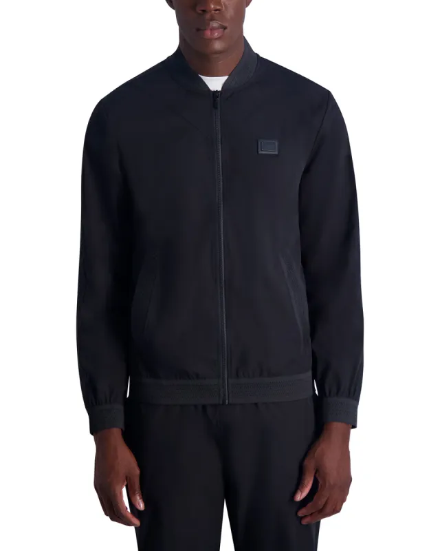 STRETCH NYLON JACKET WITH MESH INSERTS made by Karl Lagerfeld Paris