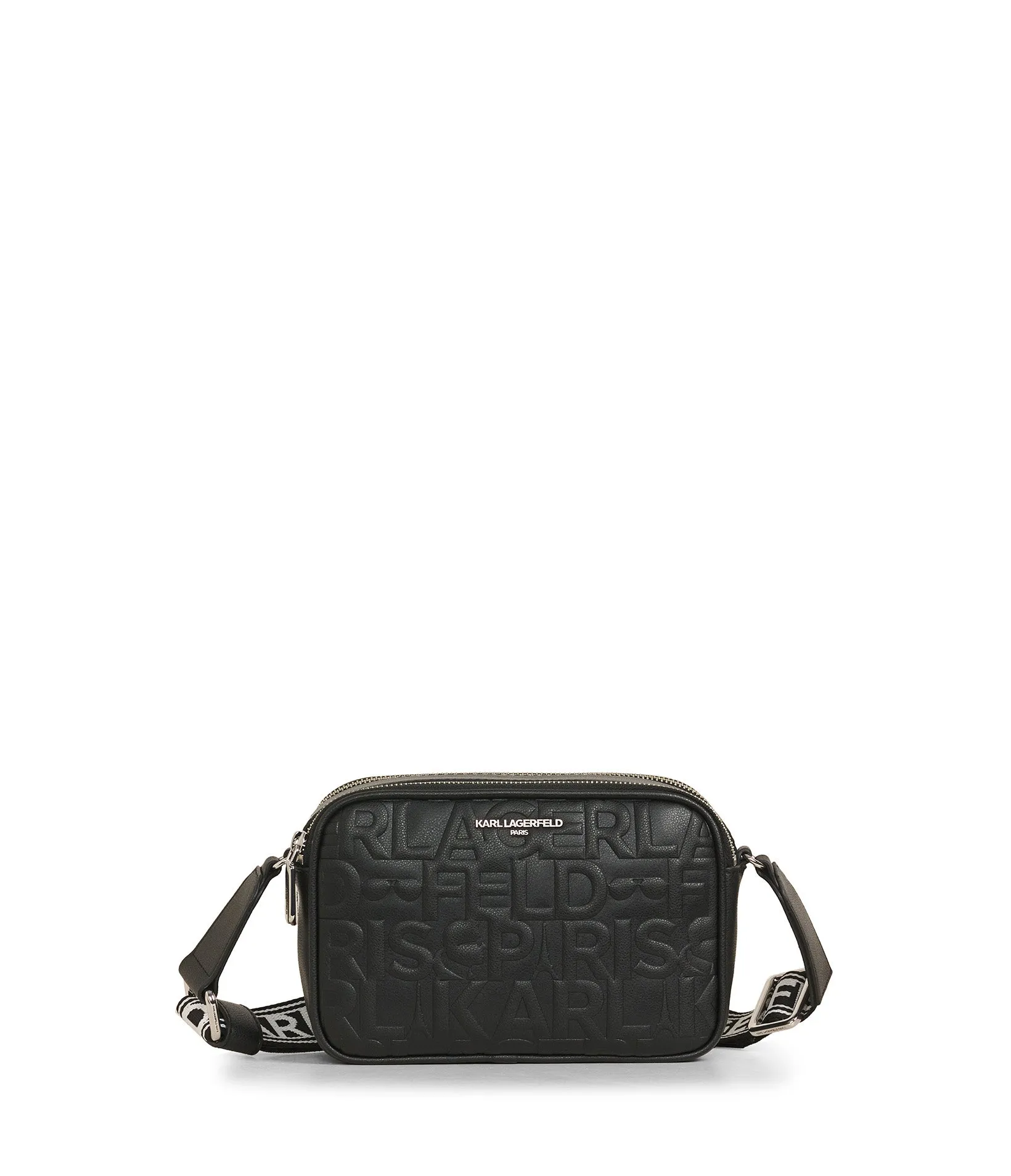 MAYBELLE DEBOSSED CAMERA CROSSBODY sold by Karl Lagerfeld Paris
