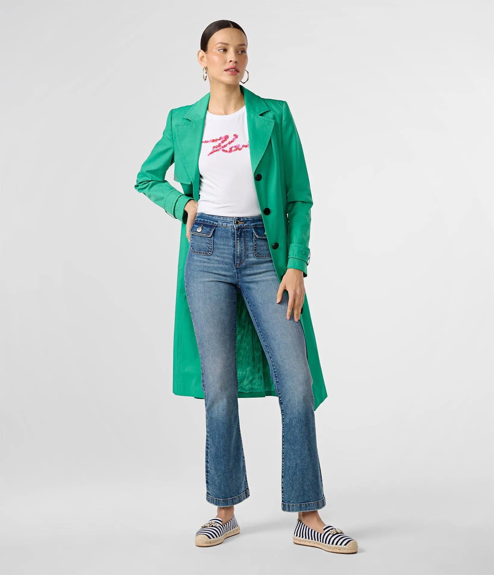 CONTRAST DAISIES LOGO TEE sold by Karl Lagerfeld Paris product image thumbnail 5