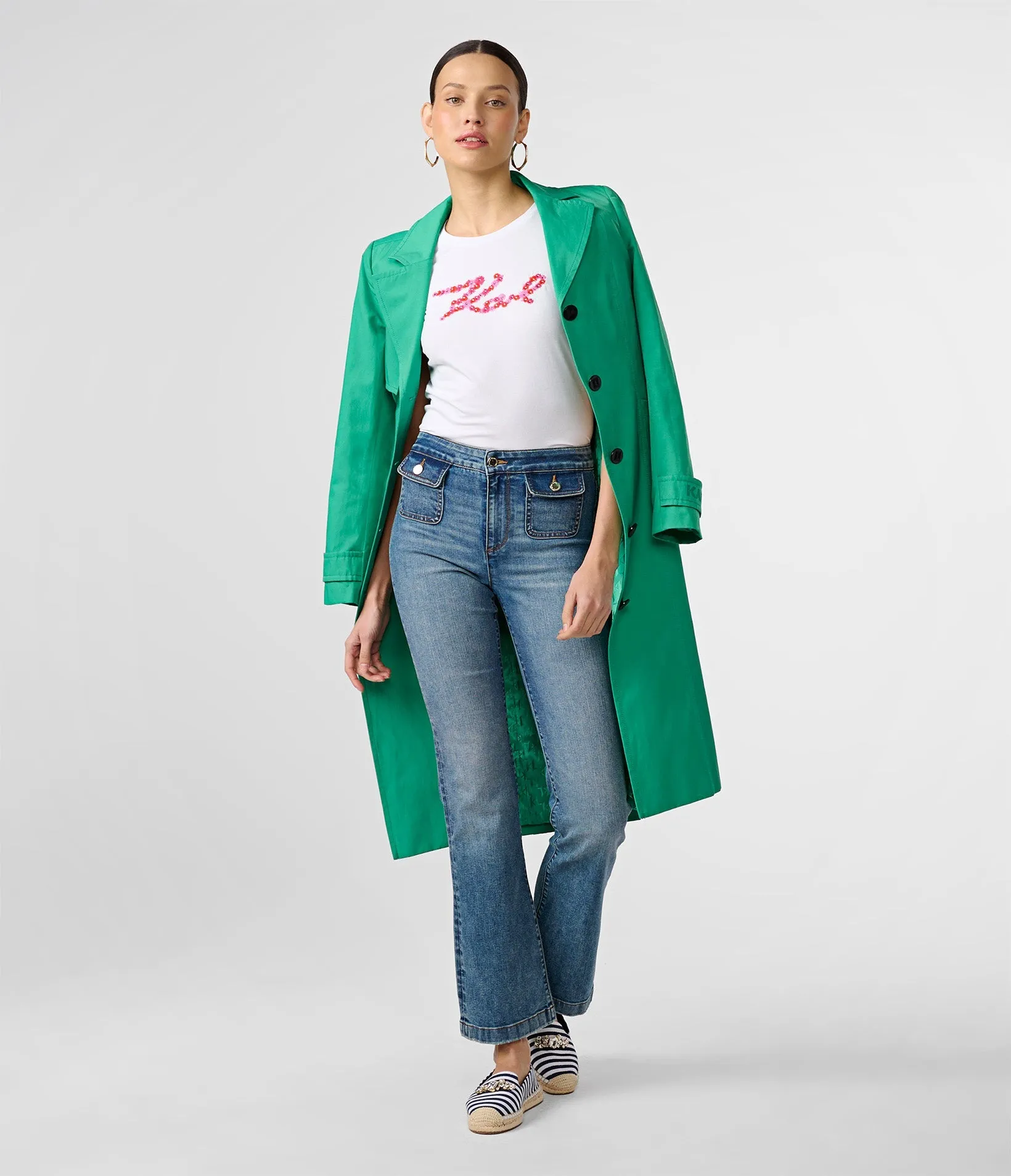 CONTRAST DAISIES LOGO TEE sold by Karl Lagerfeld Paris product image thumbnail 4