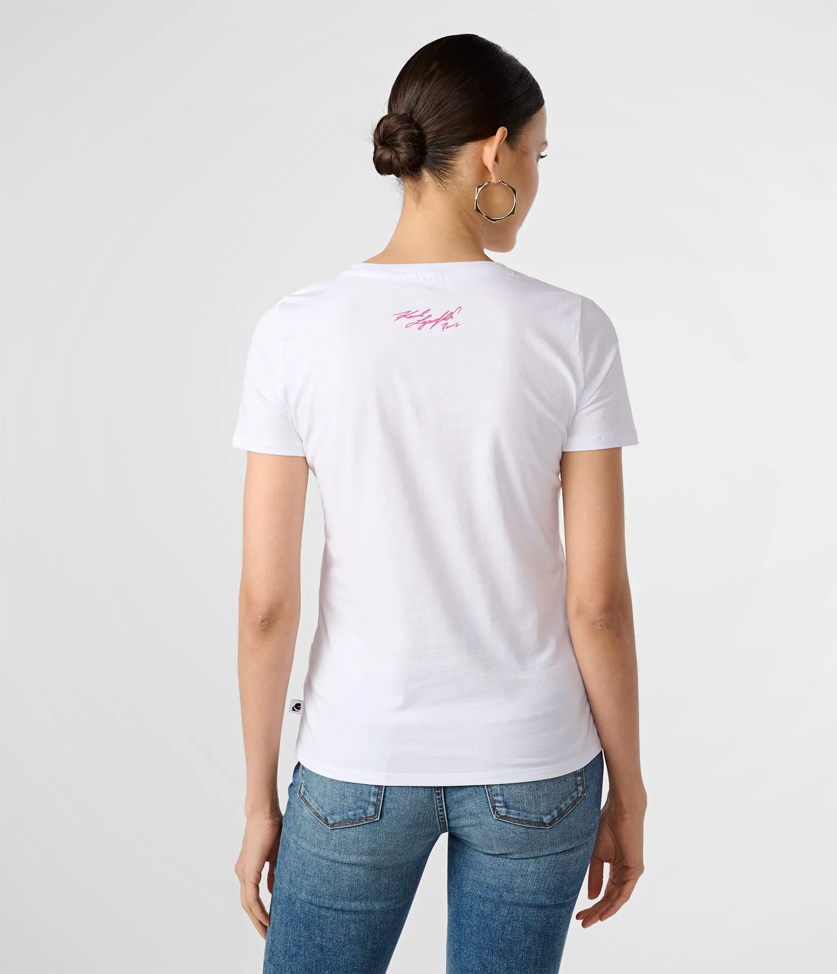 CONTRAST DAISIES LOGO TEE sold by Karl Lagerfeld Paris product image thumbnail 2