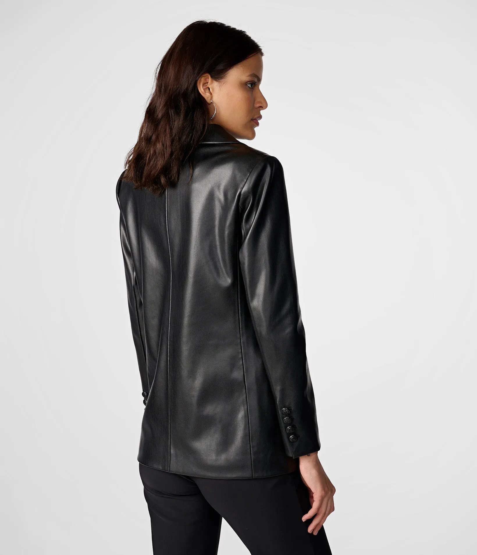 FAUX LEATHER BLAZER sold by Karl Lagerfeld Paris product image thumbnail 2