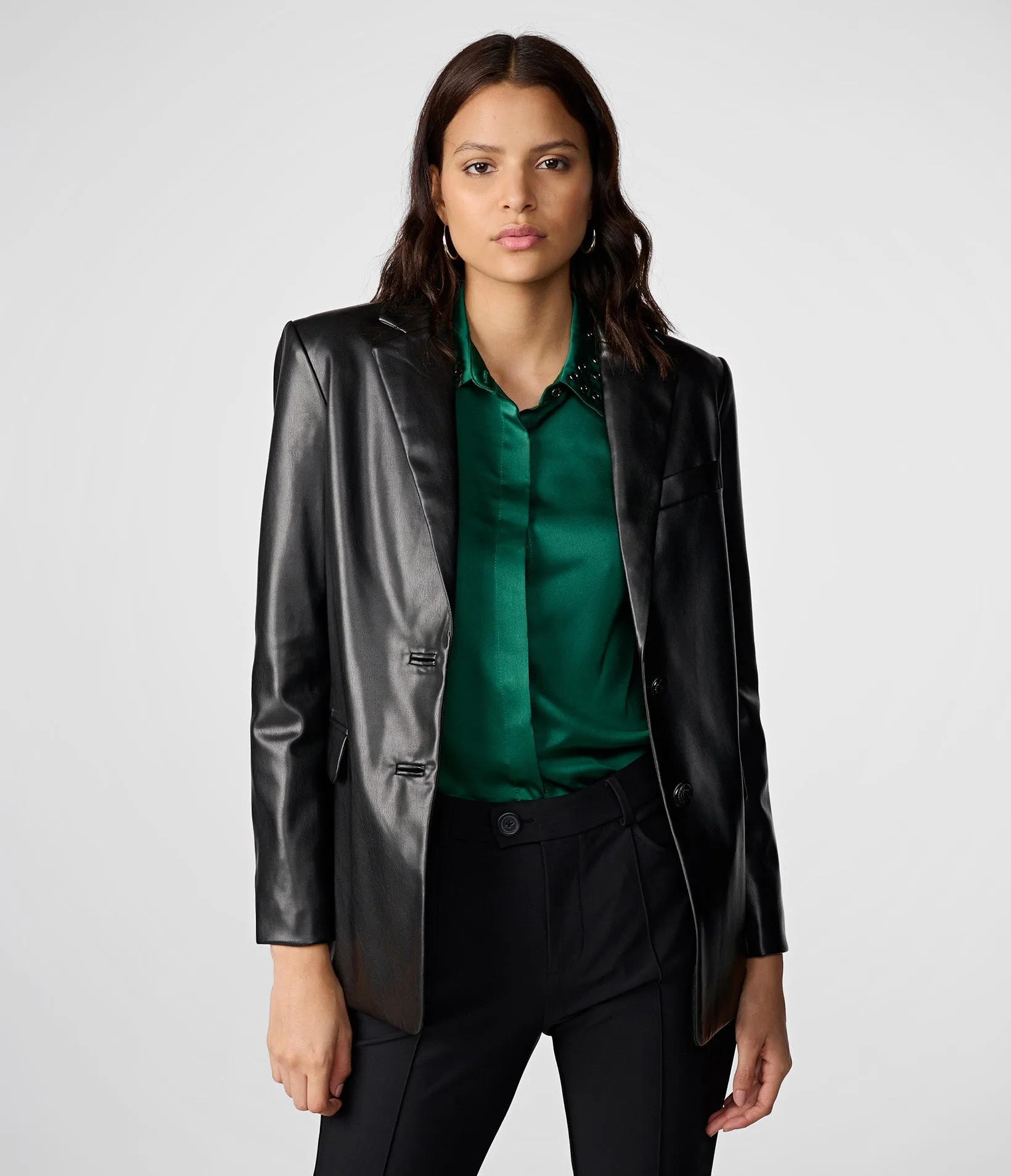 FAUX LEATHER BLAZER sold by Karl Lagerfeld Paris