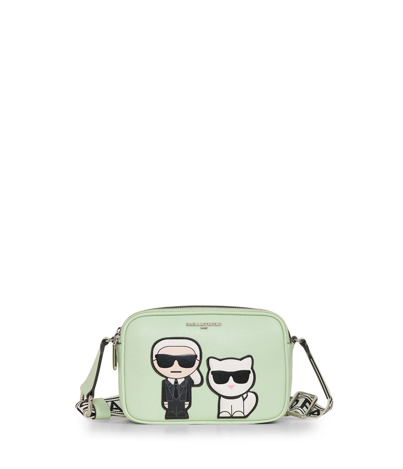 MAYBELLE ROUND HEAD DUO CAMERA CROSSBODY sold by Karl Lagerfeld Paris