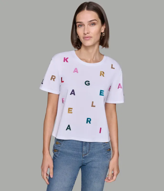 KARL LETTER LOGO TEE sold by Karl Lagerfeld Paris