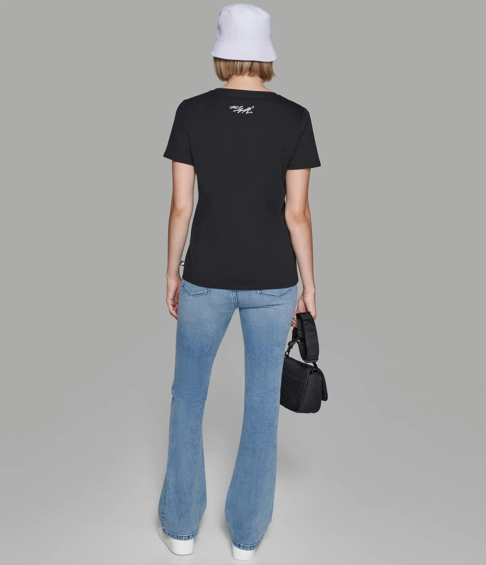 KARL AND CHOUPETTE EMOJI TEE sold by Karl Lagerfeld Paris product image thumbnail 2