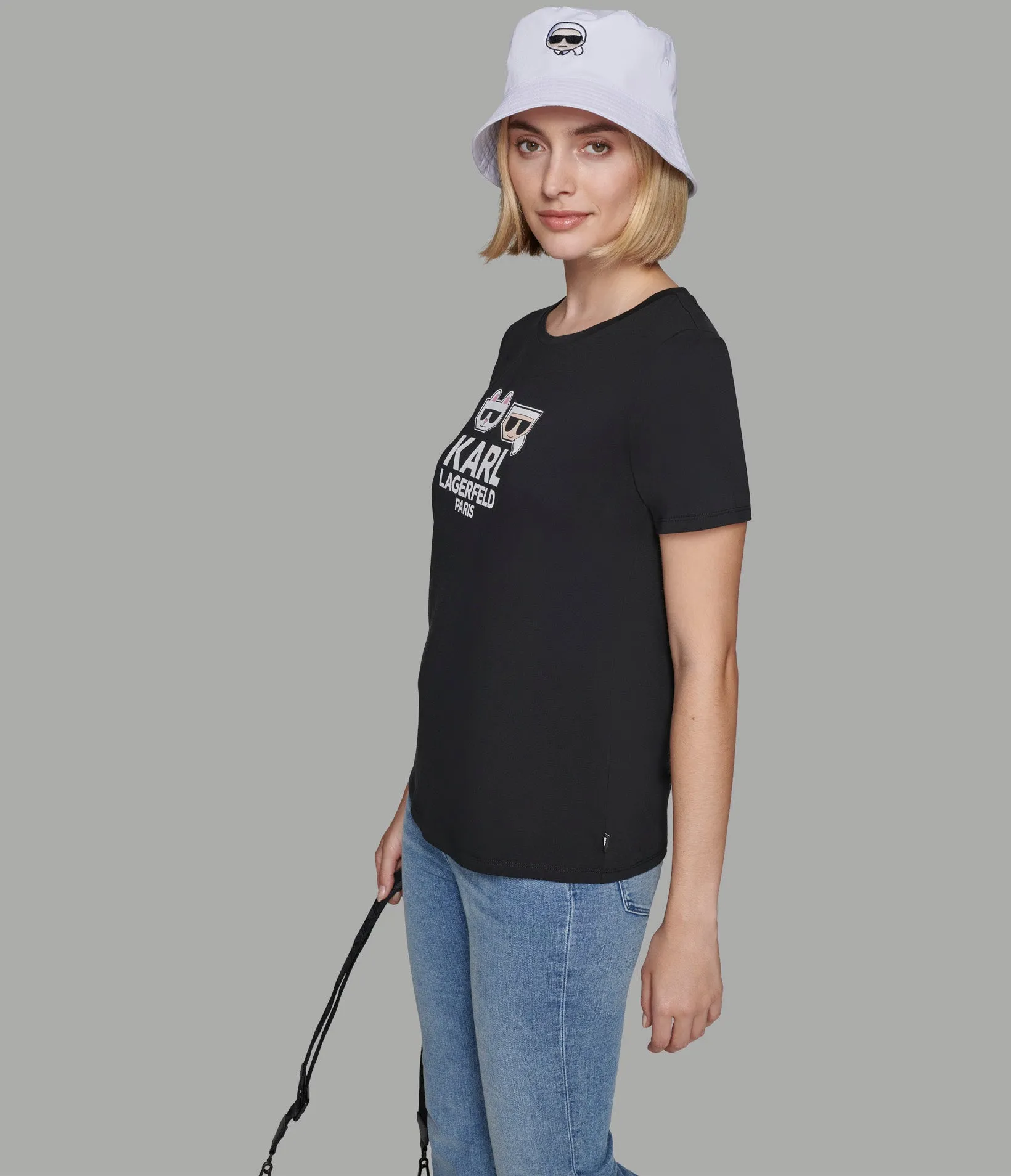 KARL AND CHOUPETTE EMOJI TEE sold by Karl Lagerfeld Paris product image thumbnail 4