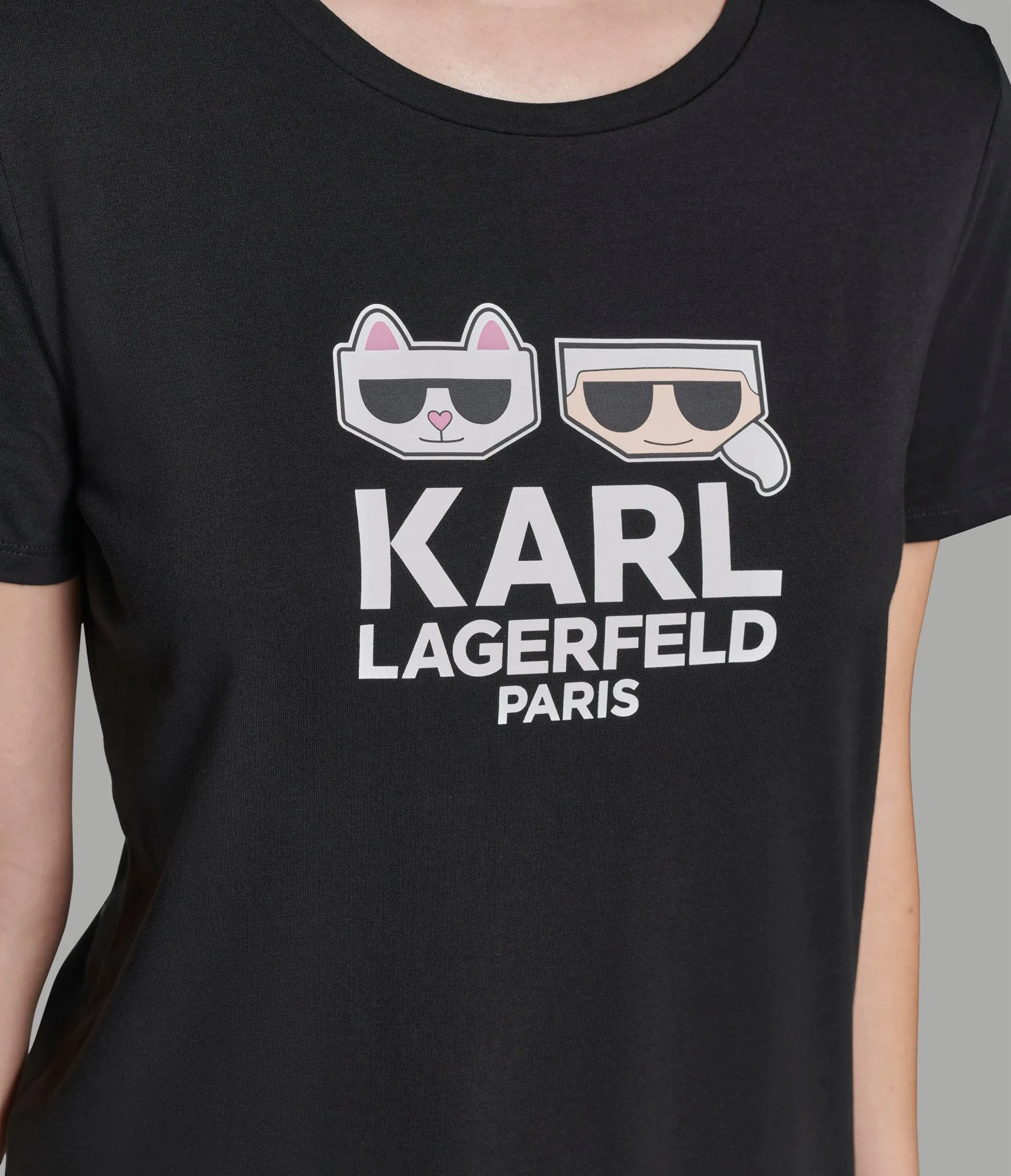 KARL AND CHOUPETTE EMOJI TEE sold by Karl Lagerfeld Paris product image thumbnail 5