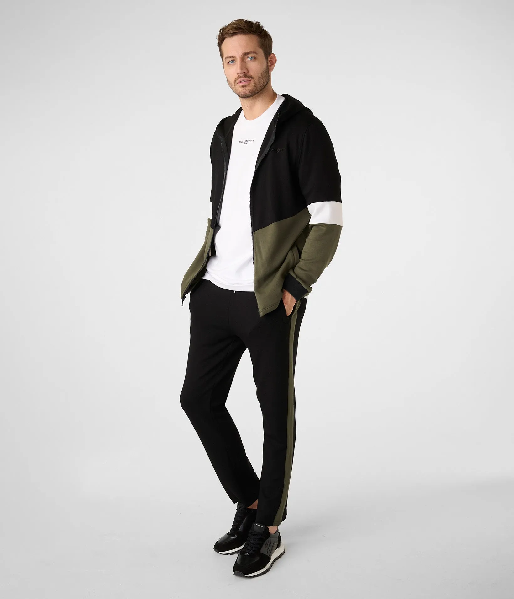 COLOR BLOCK KIDULT HOODIE sold by Karl Lagerfeld Paris product image thumbnail 4