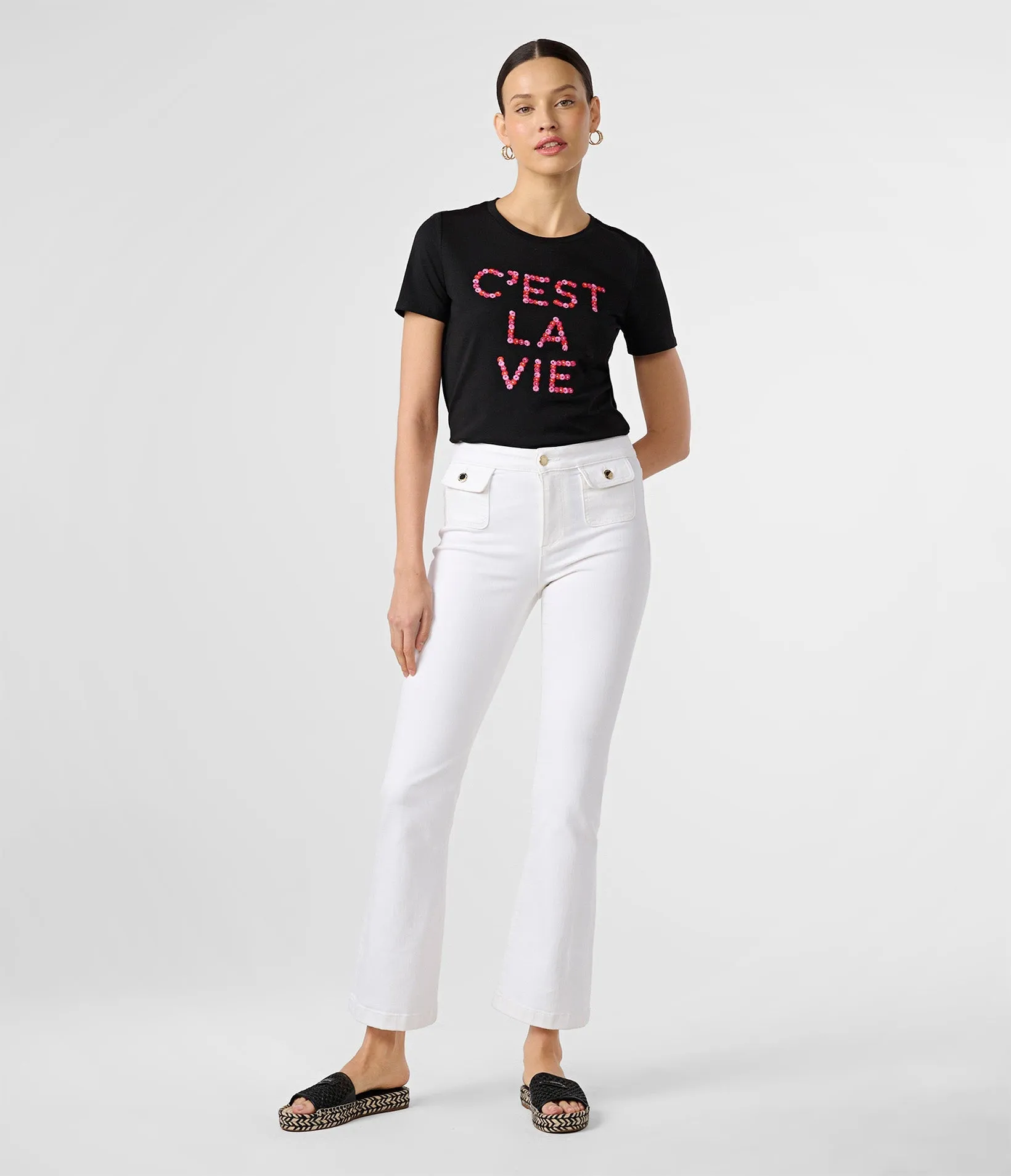 C'EST LA VIE DAISY TEE sold by Karl Lagerfeld Paris product image thumbnail 4