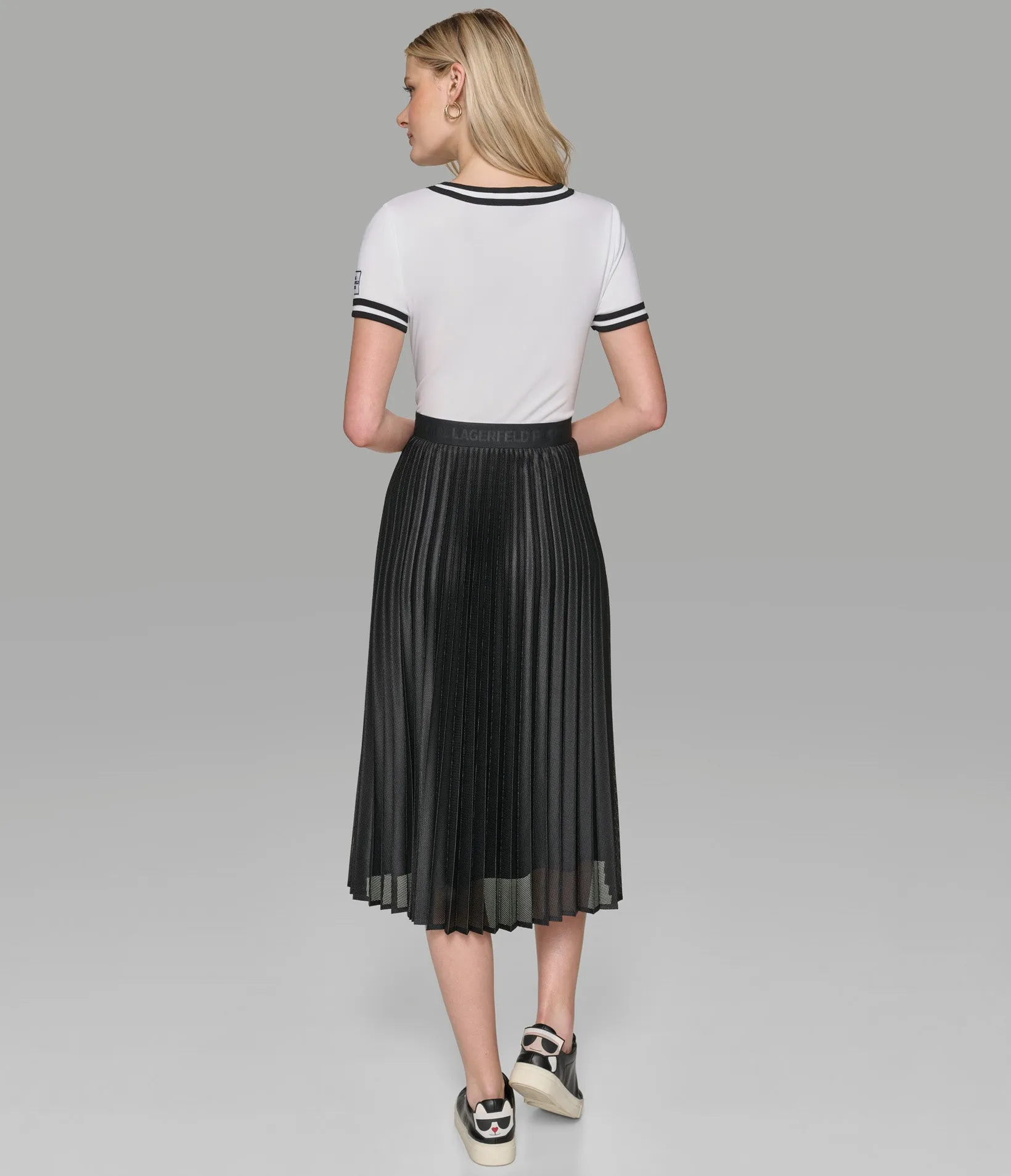 PLEATED MIDI DRESS sold by Karl Lagerfeld Paris product image thumbnail 2