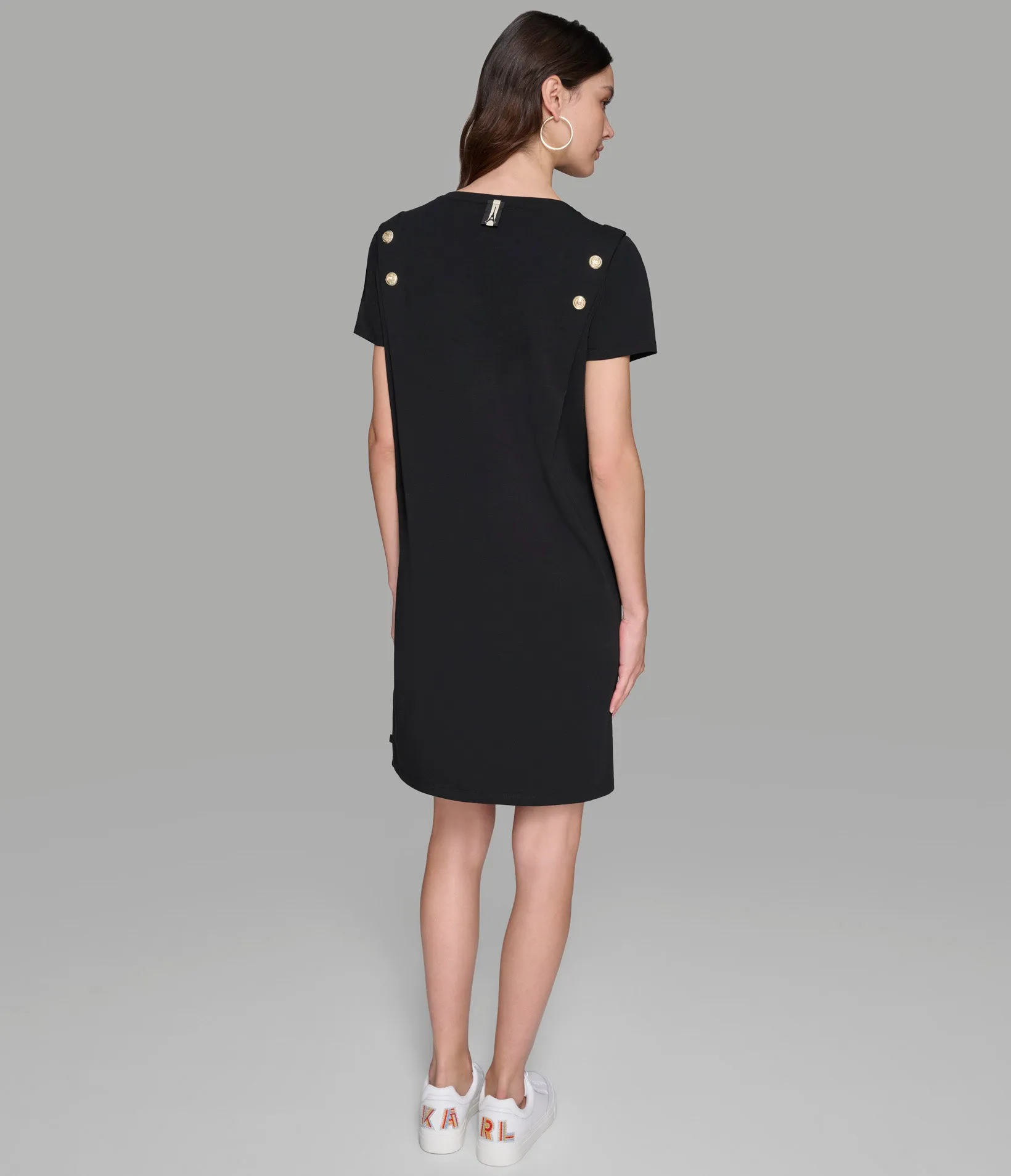 CHOUPETTE TEE DRESS WITH BUTTONS sold by Karl Lagerfeld Paris product image thumbnail 2