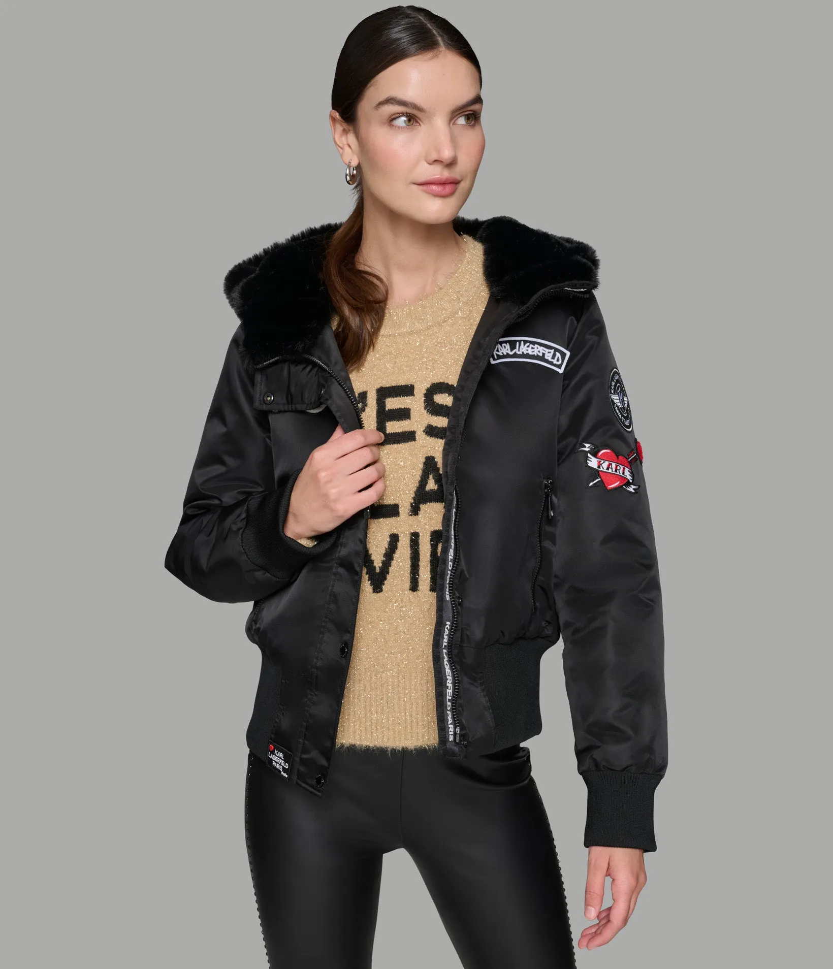 Shop Jordan Craig Basic Full Zip Hoodie 8870H-BLK black