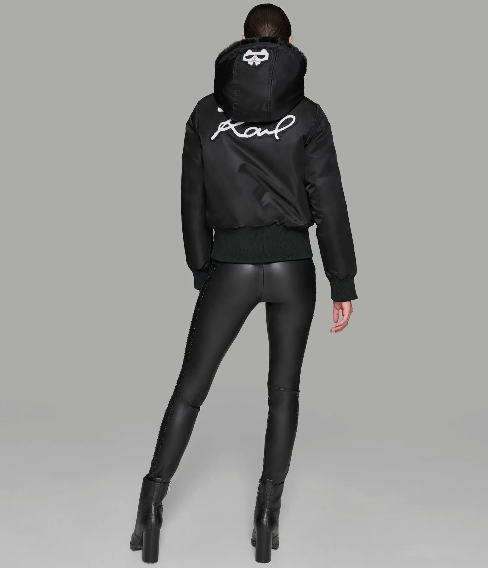 【 】美シェイプ&質感 クレア Clair Jacket 黒ロゴ BREATH x MITCHELL&NESS LOGO SATIN JACKET (OJBF6906:BLACK