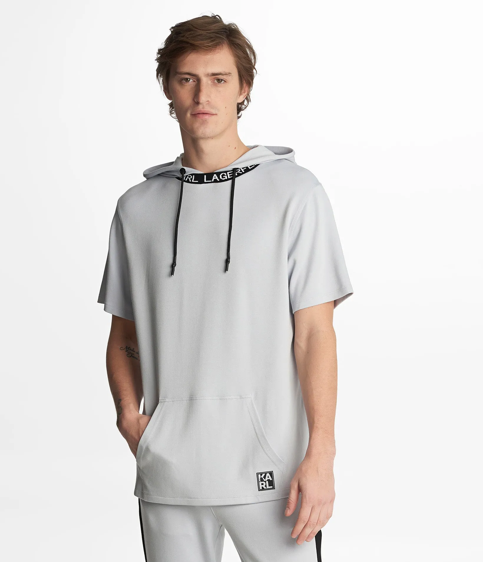 KIDULT SHORT SLEEVE HOODIE sold by Karl Lagerfeld Paris