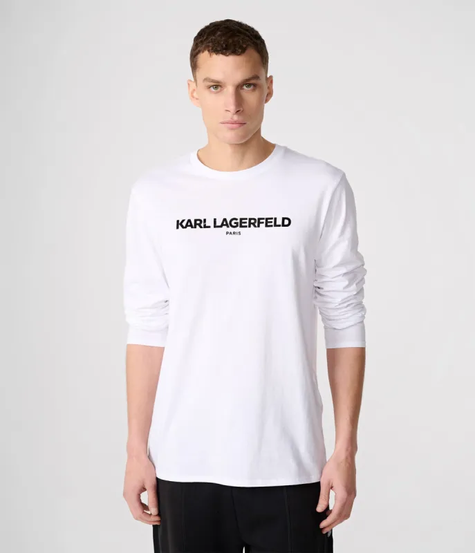 CLASSIC LOGO LONG SLEEVE TEE sold by Karl Lagerfeld Paris