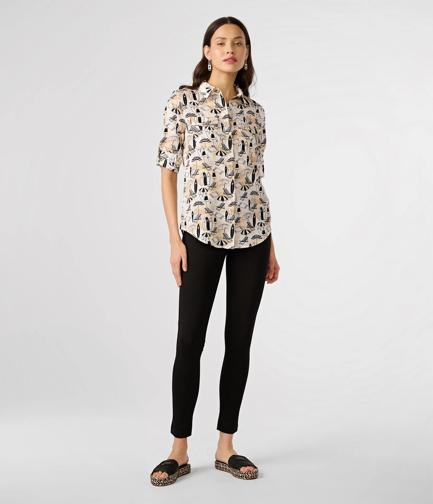 SUMMER SCENE WHIMSY BLOUSE sold by Karl Lagerfeld Paris product image thumbnail 4