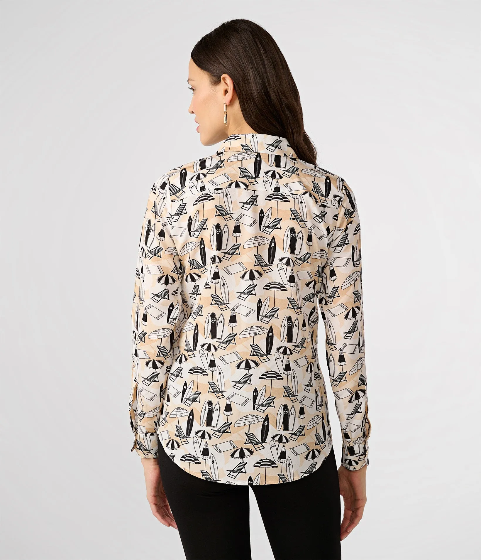 SUMMER SCENE WHIMSY BLOUSE sold by Karl Lagerfeld Paris product image thumbnail 2