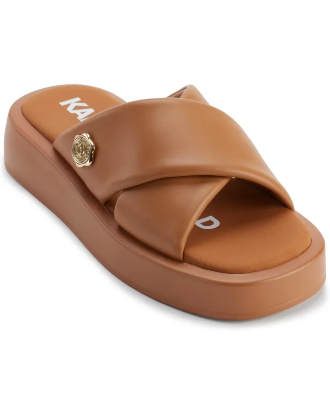 OPHELIA CROSS PLATFORM SLIDE SANDAL sold by Karl Lagerfeld Paris