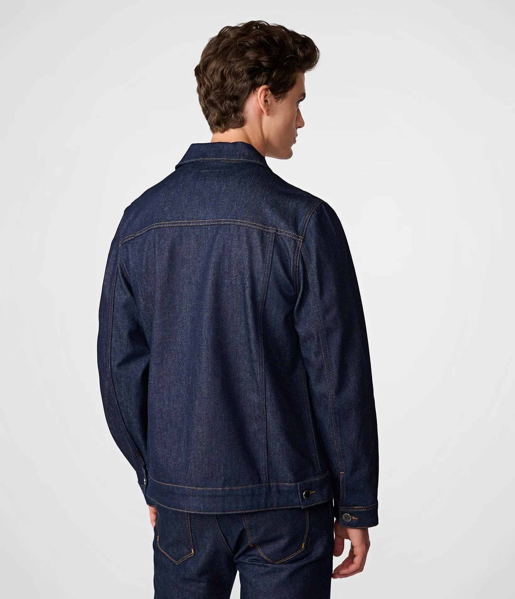 CONTRAST LOGO PATCH DENIM JACKET sold by Karl Lagerfeld Paris product image thumbnail 2