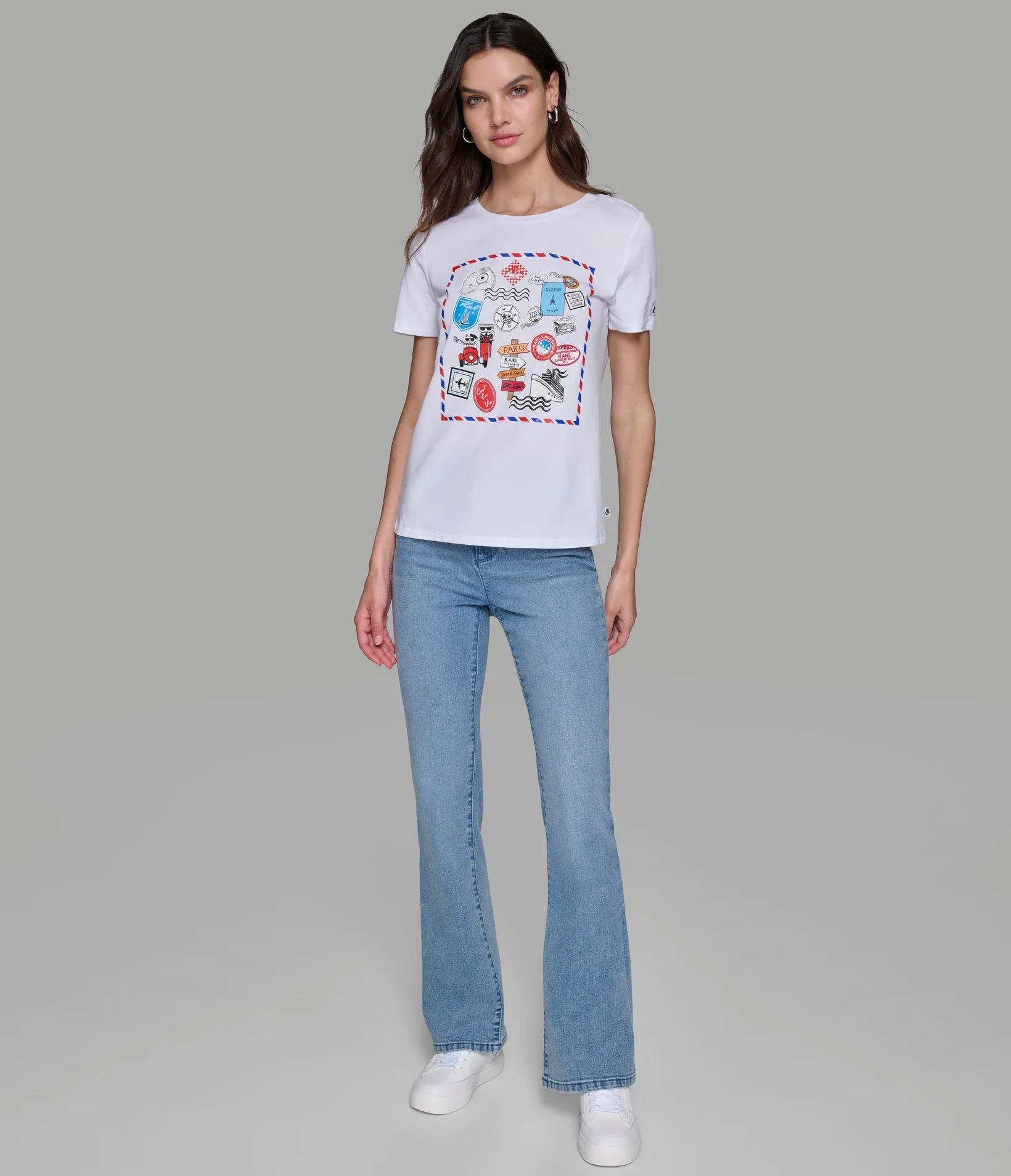 POSTCARD WHIMSY TEE sold by Karl Lagerfeld Paris product image thumbnail 3