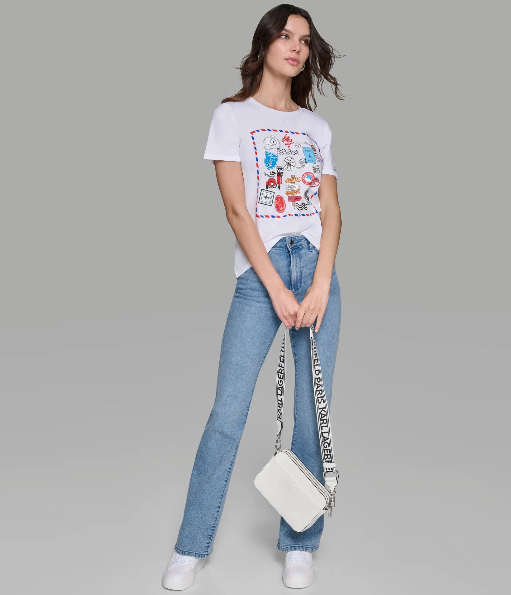 POSTCARD WHIMSY TEE sold by Karl Lagerfeld Paris product image thumbnail 4