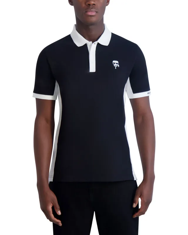 COLOR BLOCKED KARL CHARACTER POLO sold by Karl Lagerfeld Paris