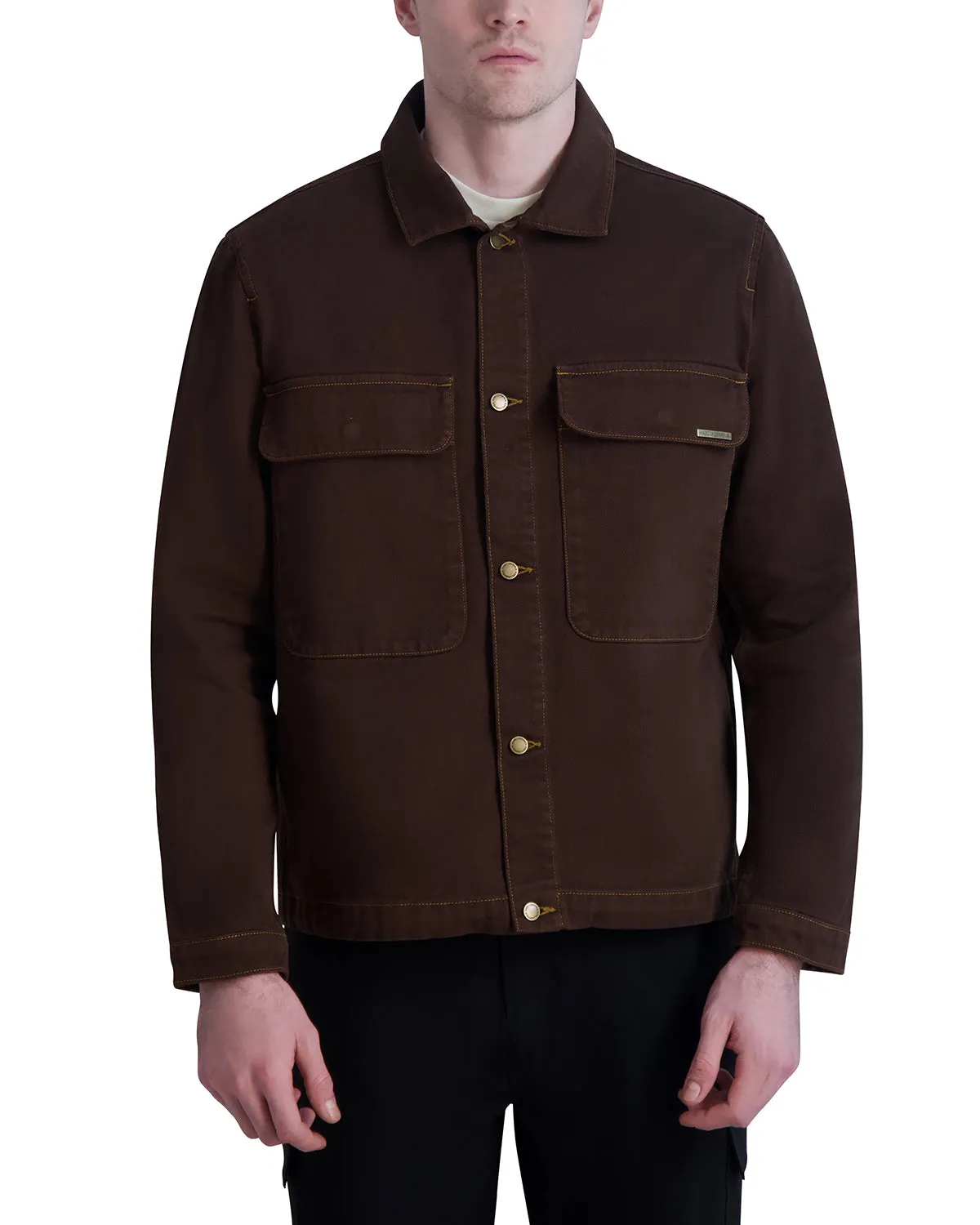 GARMENT DYED JACKET WITH LARGE CHEST POCKETS sold by Karl Lagerfeld Paris