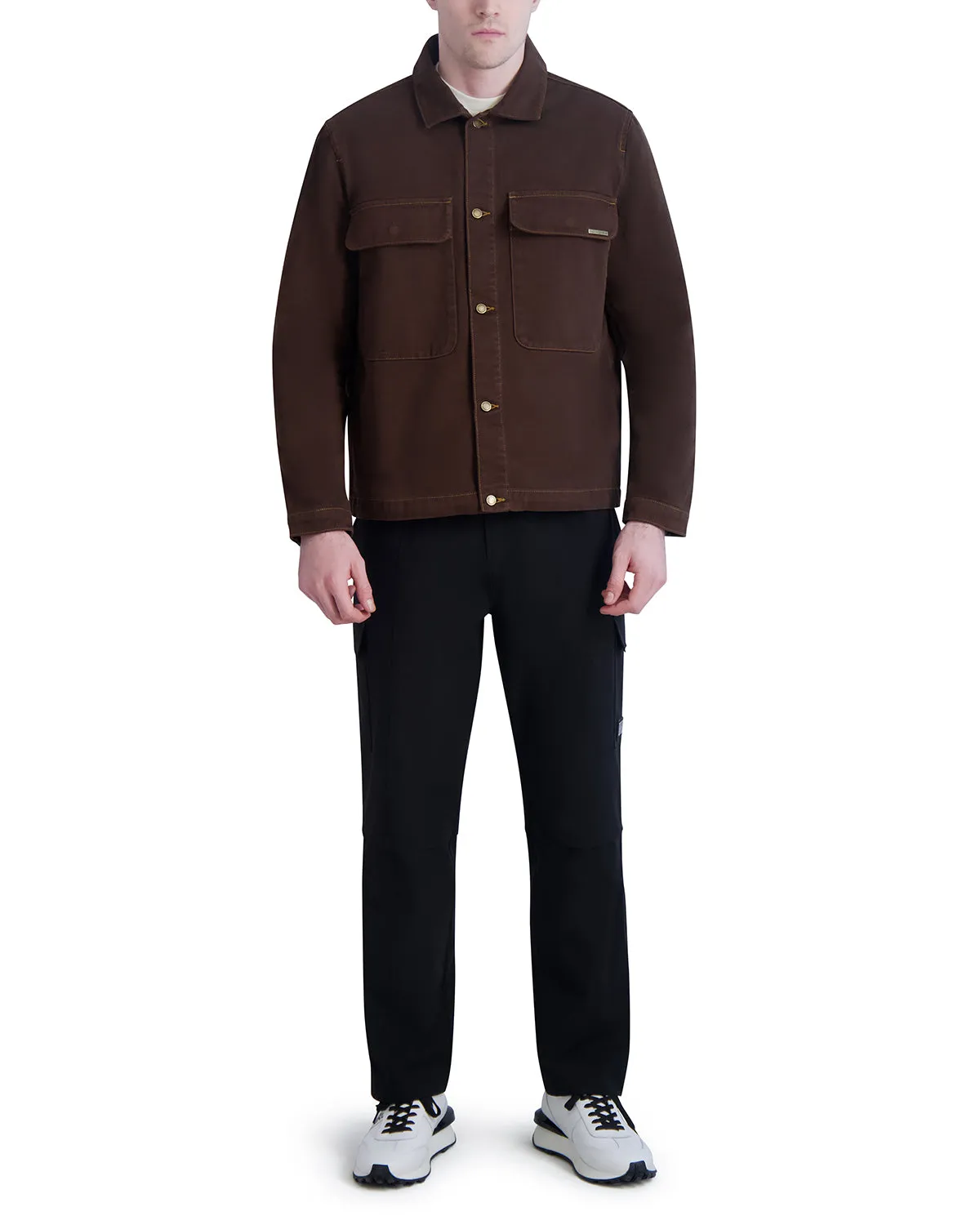 GARMENT DYED JACKET WITH LARGE CHEST POCKETS sold by Karl Lagerfeld Paris product image thumbnail 5