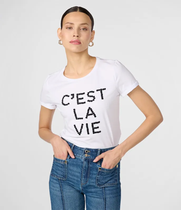 C'EST LA VIE DAISY TEE sold by Karl Lagerfeld Paris