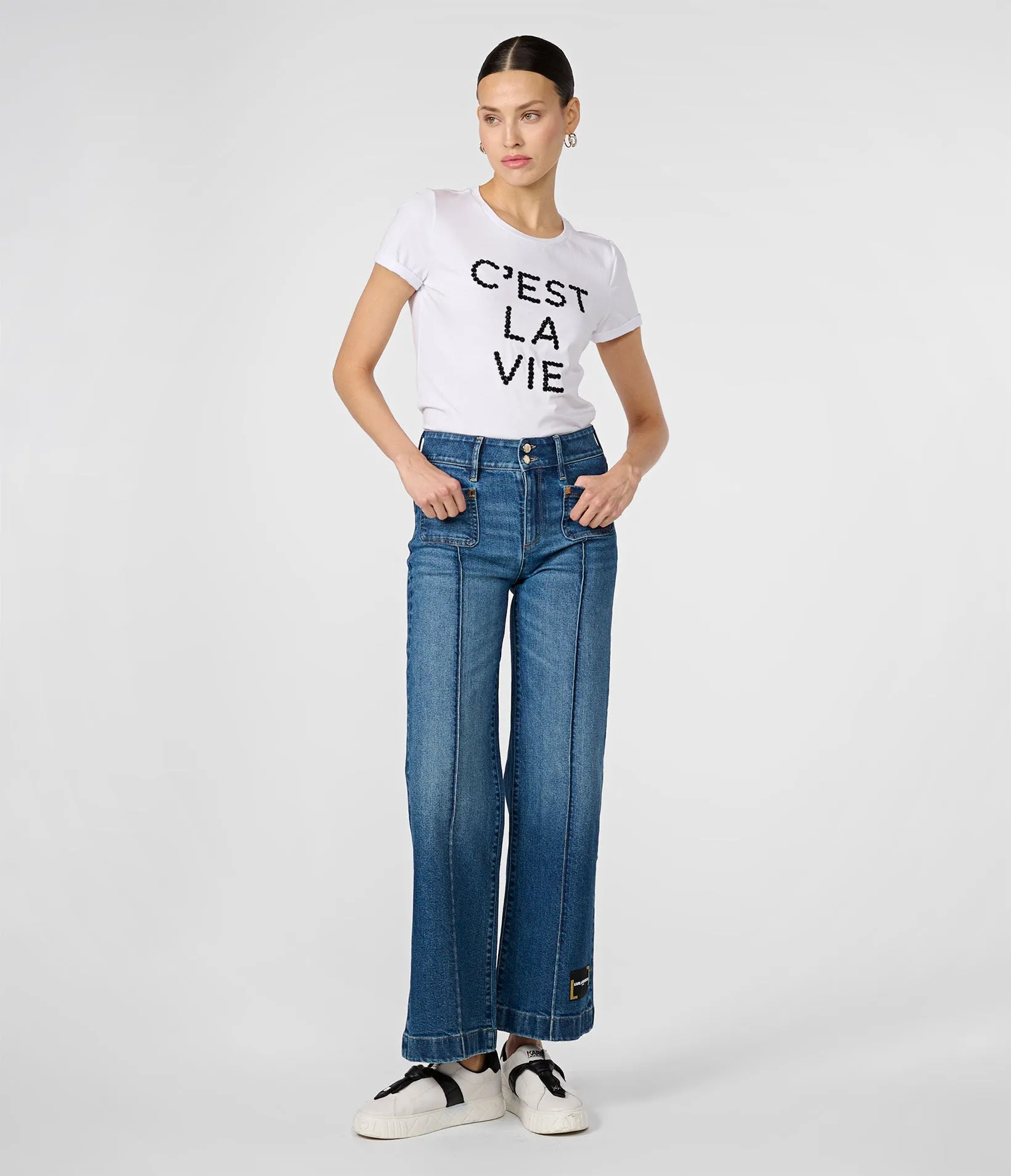 C'EST LA VIE DAISY TEE sold by Karl Lagerfeld Paris product image thumbnail 4