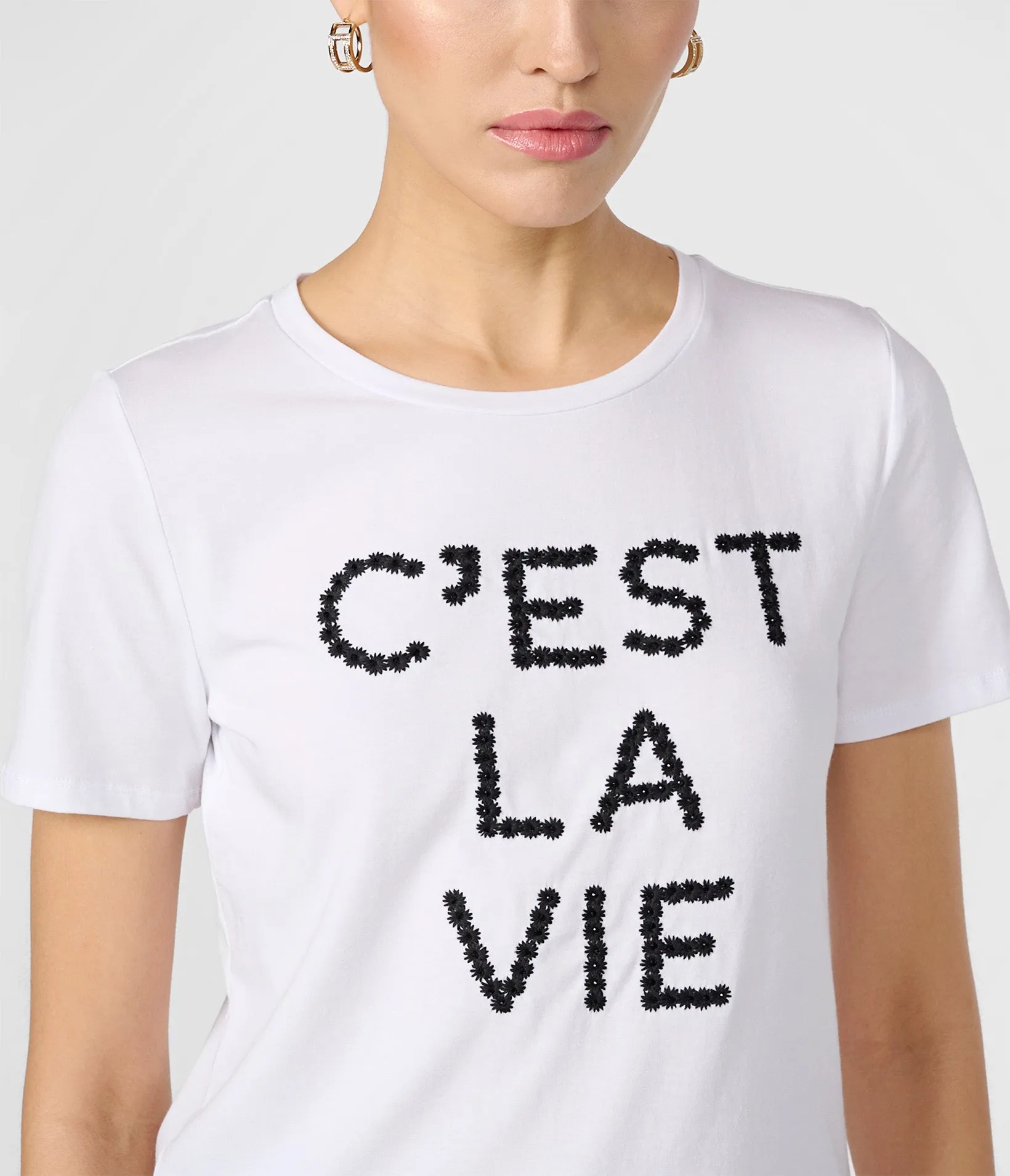 C'EST LA VIE DAISY TEE sold by Karl Lagerfeld Paris product image thumbnail 3