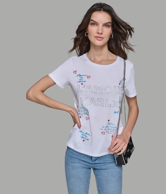 LUXE LAMOUR KARL TEE sold by Karl Lagerfeld Paris