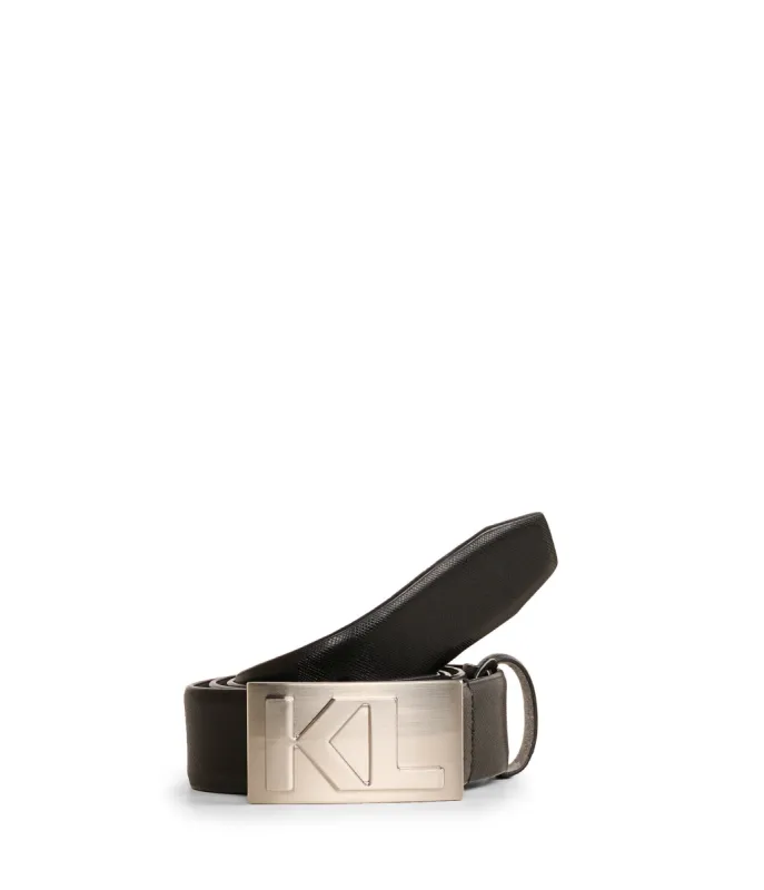 MEN'S MONOGRAM KL BUCKLE BELT sold by Karl Lagerfeld Paris