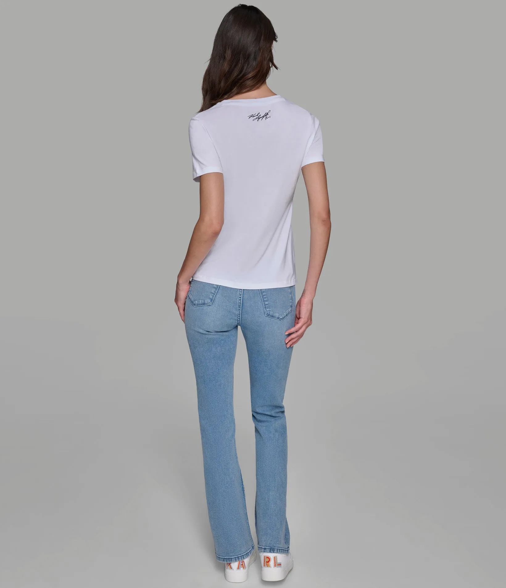 KARL EIFFEL TOWER LOGO TEE sold by Karl Lagerfeld Paris product image thumbnail 3