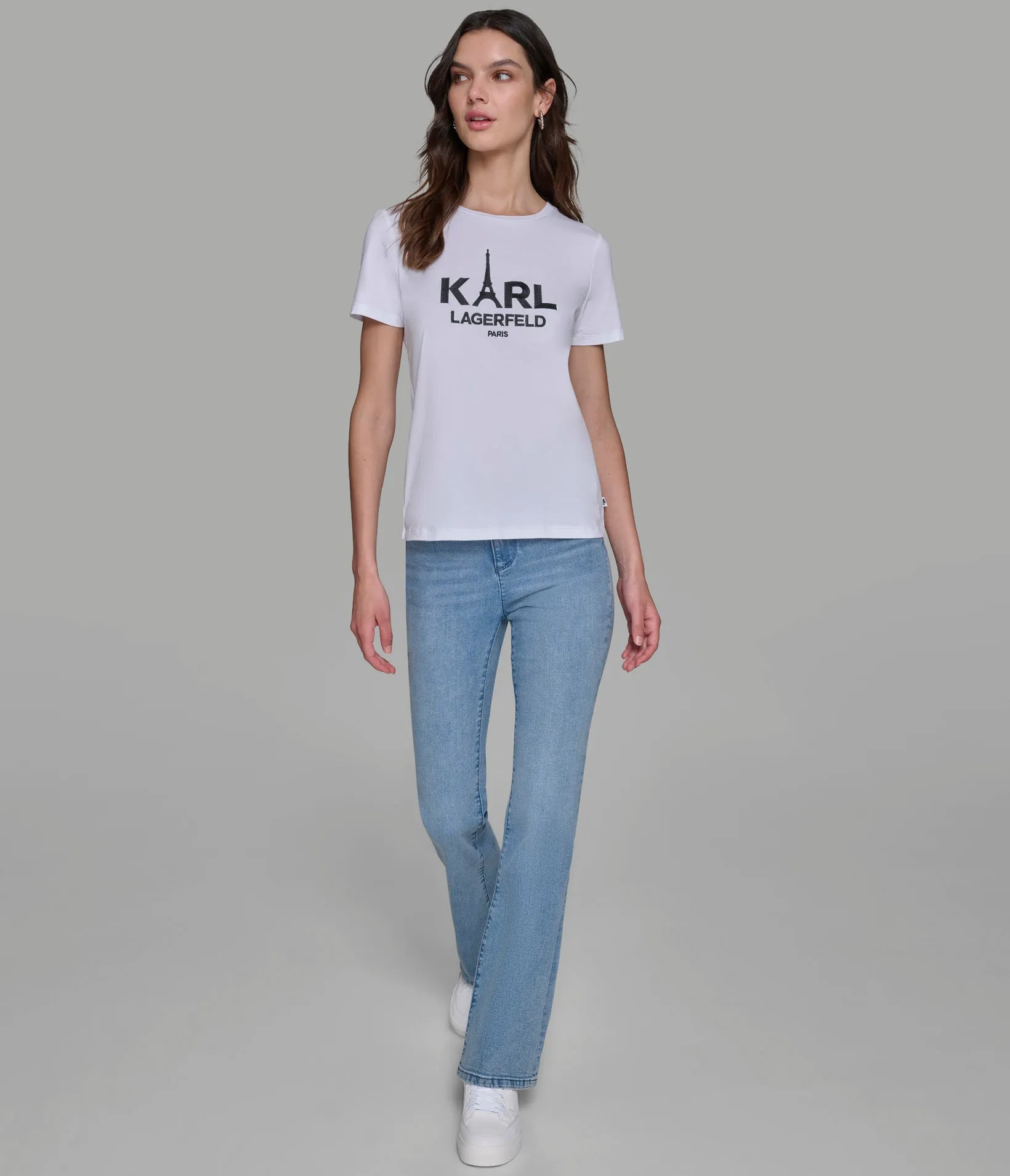 KARL EIFFEL TOWER LOGO TEE sold by Karl Lagerfeld Paris product image thumbnail 4