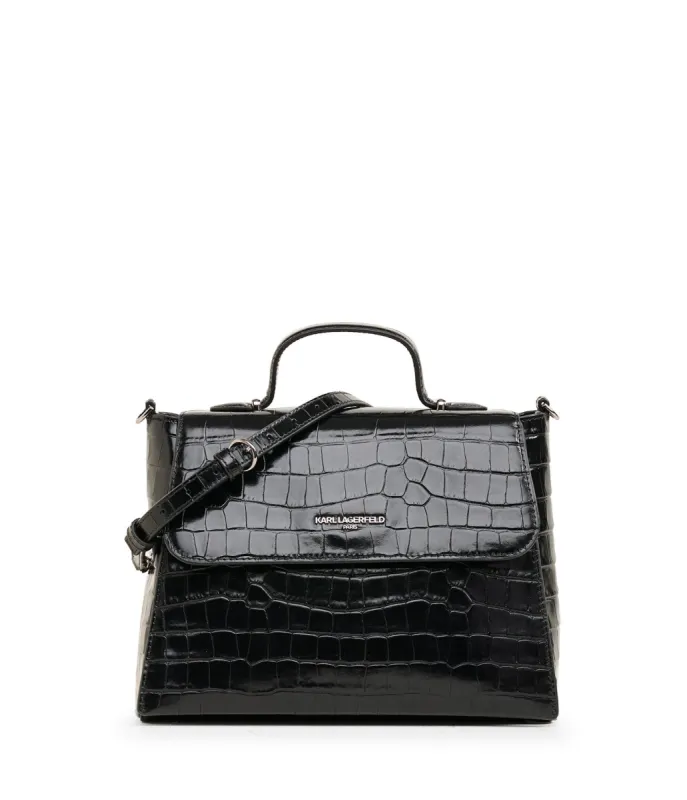 CHARLOTTE TOP HANDLE FLAP SATCHEL sold by Karl Lagerfeld Paris