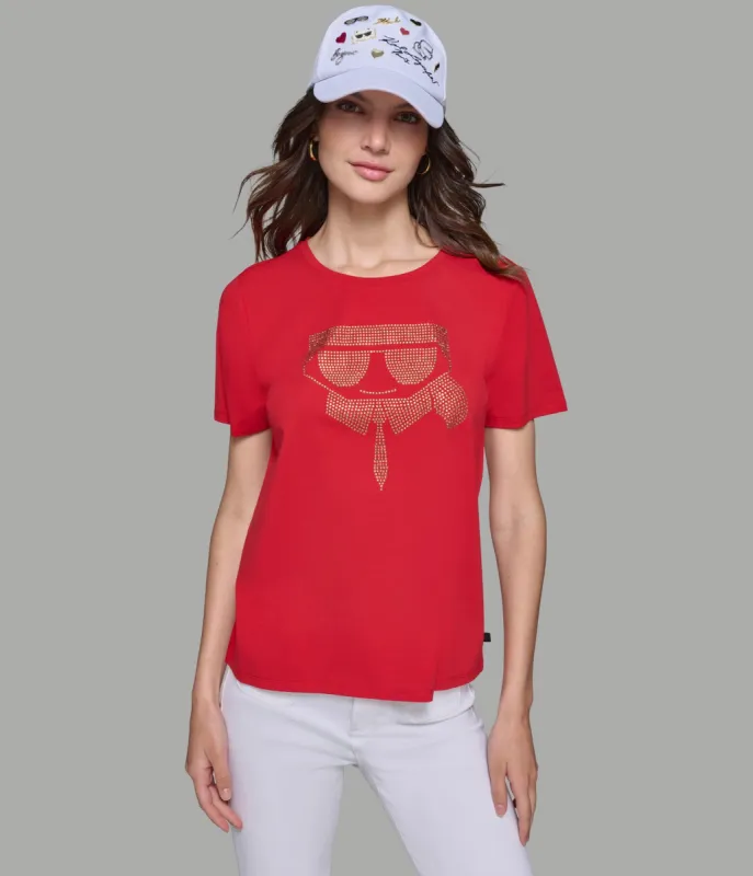 LUXE SEQUIN KARL HEAD TEE sold by Karl Lagerfeld Paris
