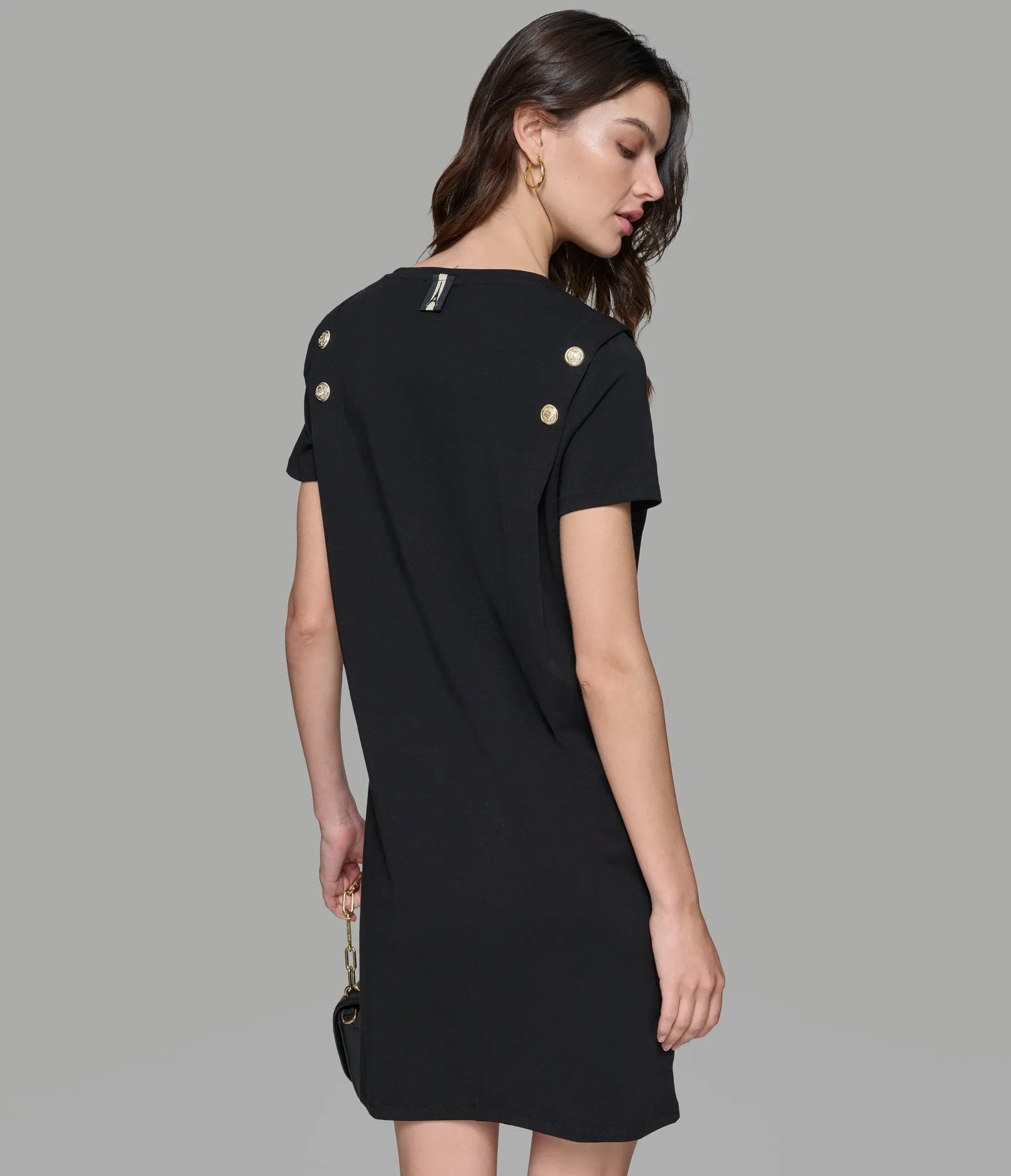 KARL HEART TEE DRESS WITH BUTTONS sold by Karl Lagerfeld Paris product image thumbnail 2