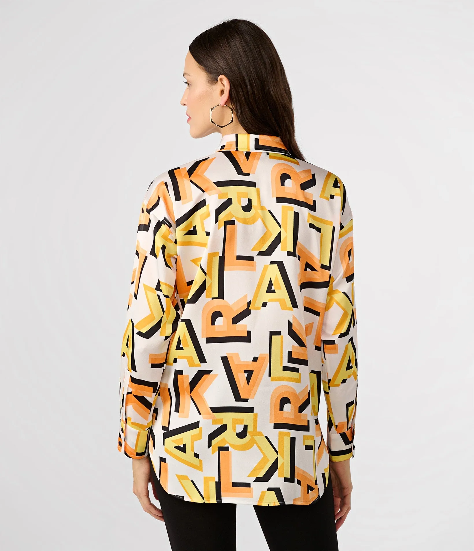 SILKY PRINTED BLOUSE sold by Karl Lagerfeld Paris product image thumbnail 2
