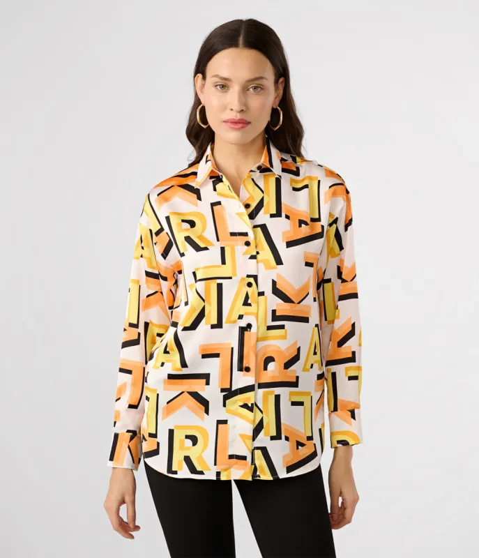 SILKY PRINTED BLOUSE sold by Karl Lagerfeld Paris