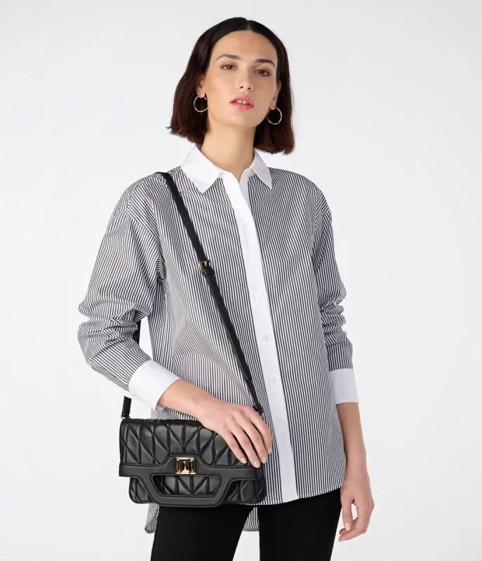 MICRO STRIPE WHITE SHIRT sold by Karl Lagerfeld Paris