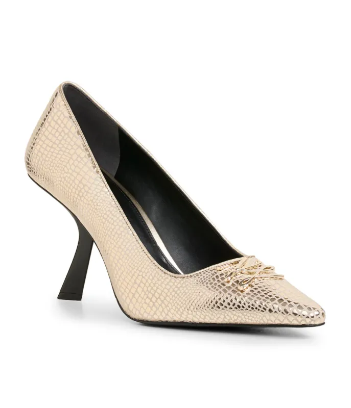 AIMEE LOGO SCRIPT PUMP sold by Karl Lagerfeld Paris