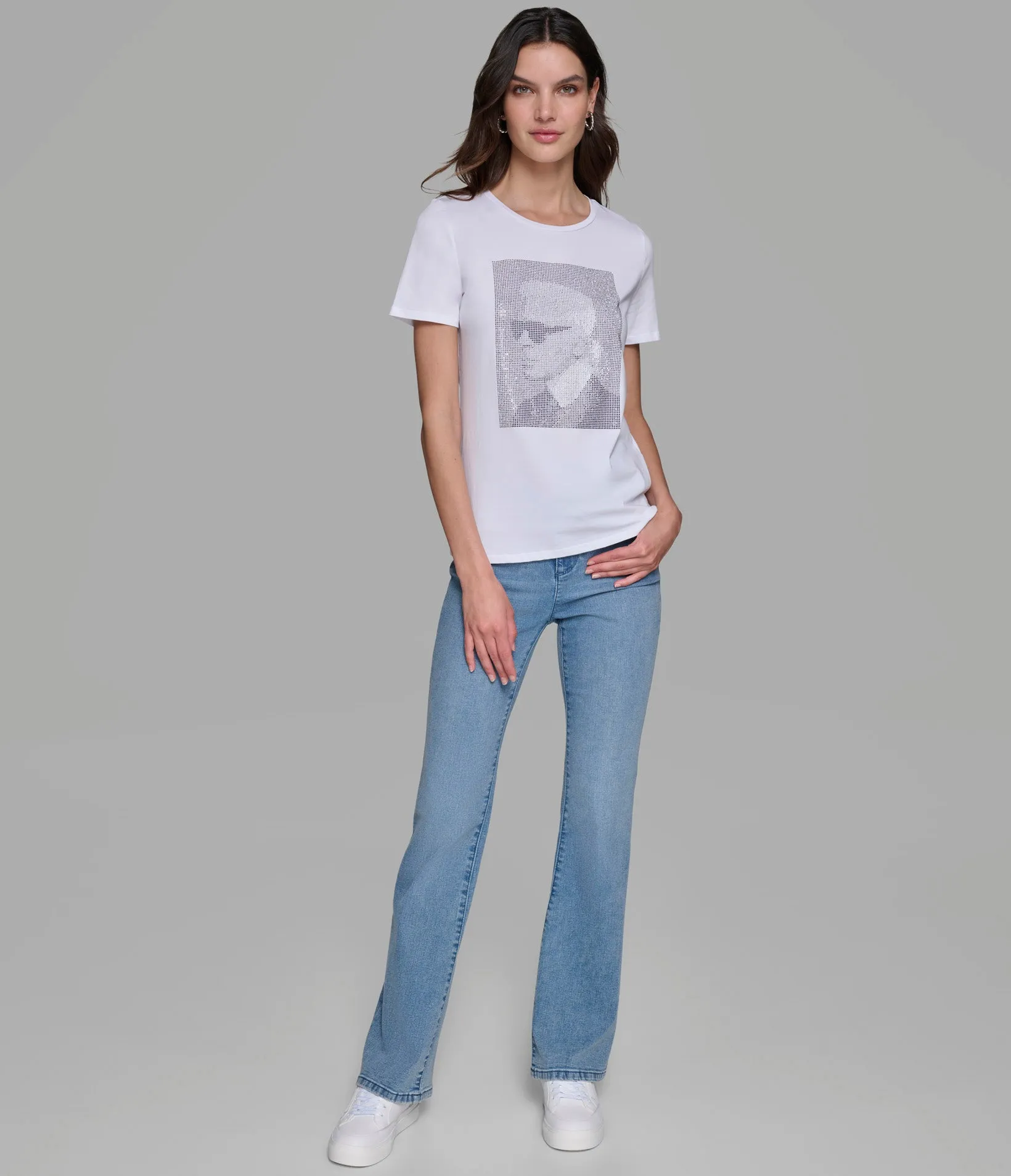 KARL GLITTER TEE sold by Karl Lagerfeld Paris product image thumbnail 3