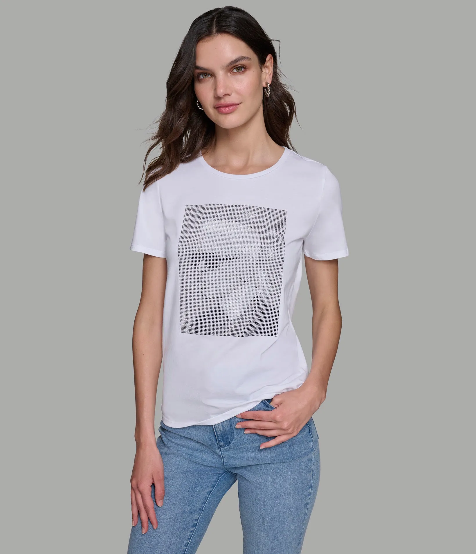 KARL GLITTER TEE sold by Karl Lagerfeld Paris