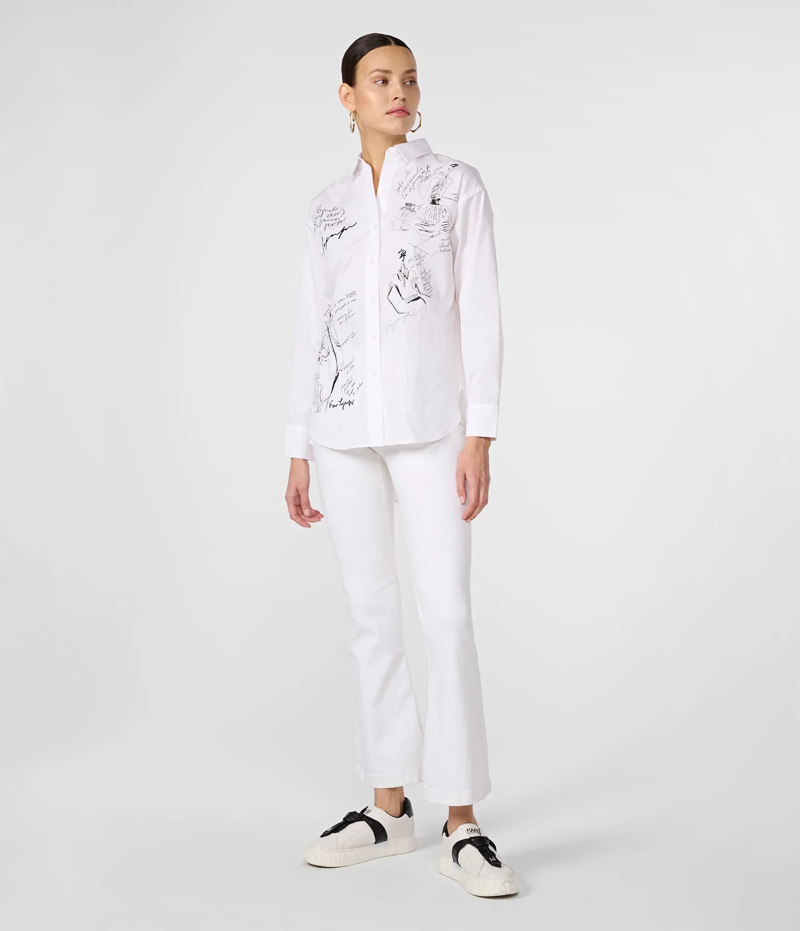 SKETCHES WHITE SHIRT sold by Karl Lagerfeld Paris product image thumbnail 4