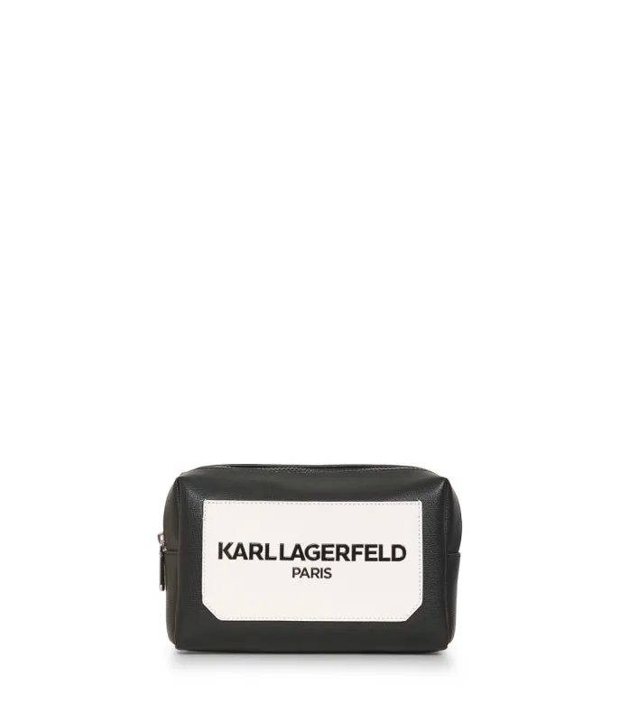COLORBLOCK LOGO COSMETIC BAG sold by Karl Lagerfeld Paris
