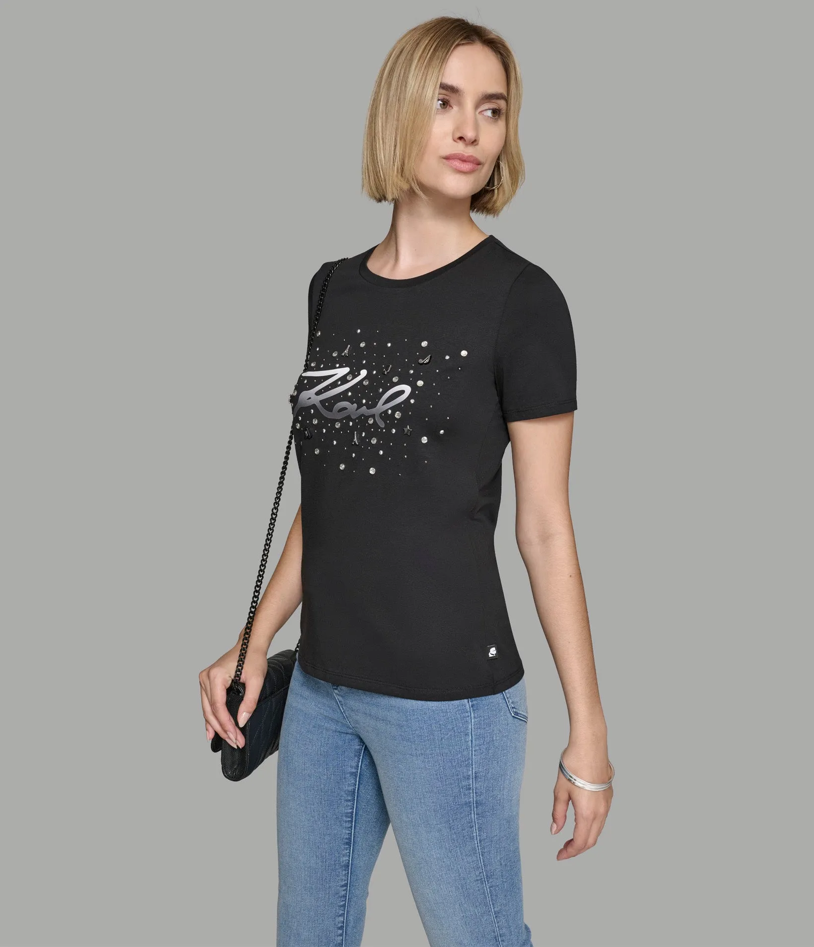 KARL WHIMSY PINS TEE sold by Karl Lagerfeld Paris product image thumbnail 2